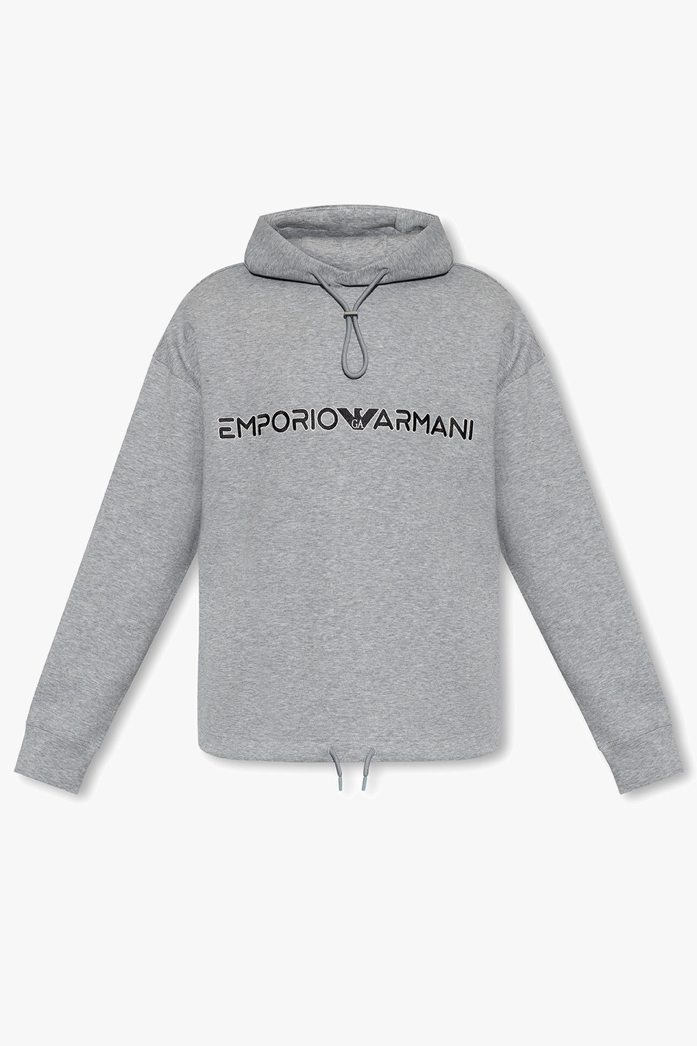 SchaferandweinerShops GB Polos manches courtes Armani jeans Grey Hoodie with logo Emporio Armani